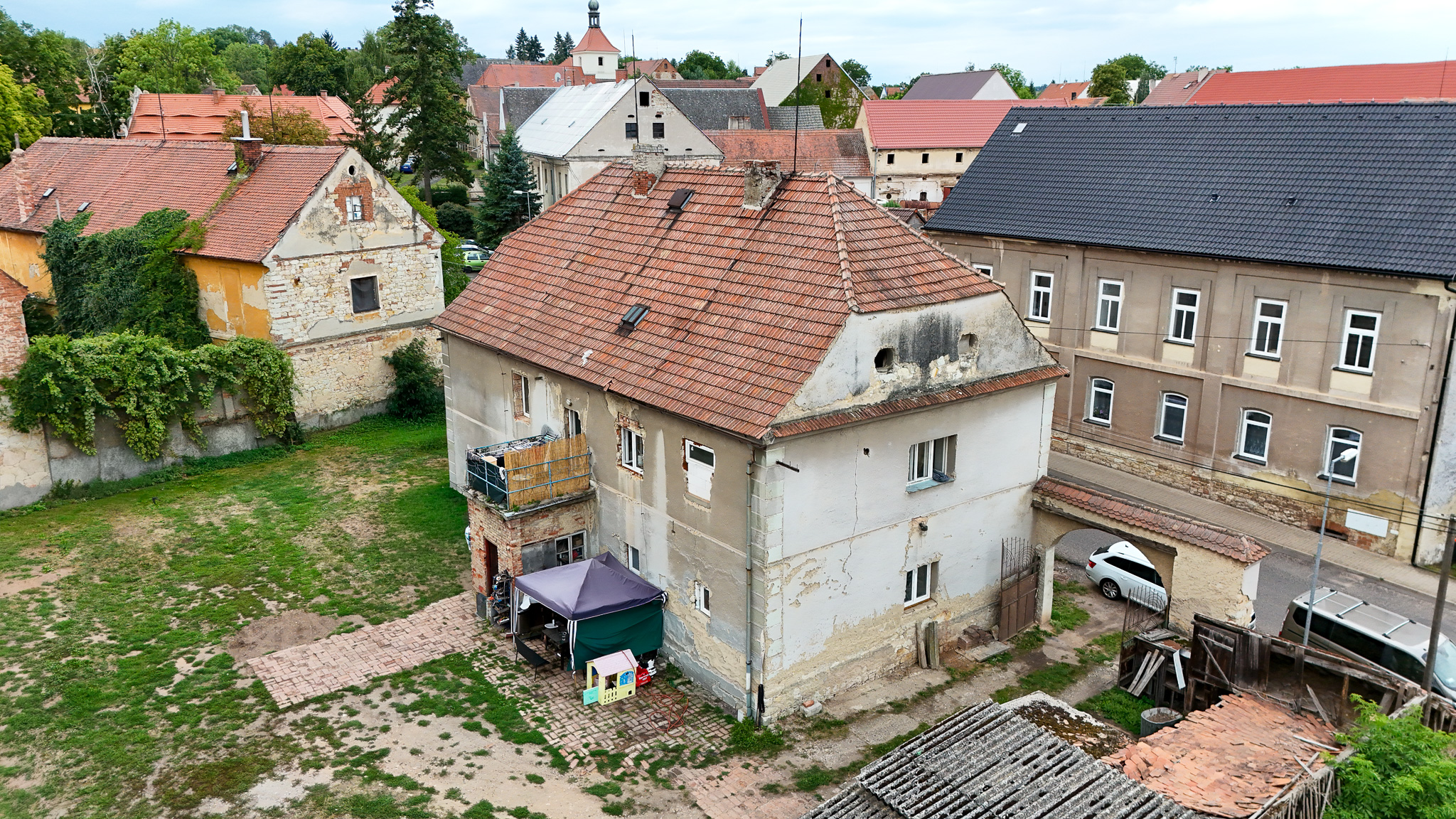 Zadní strana domu